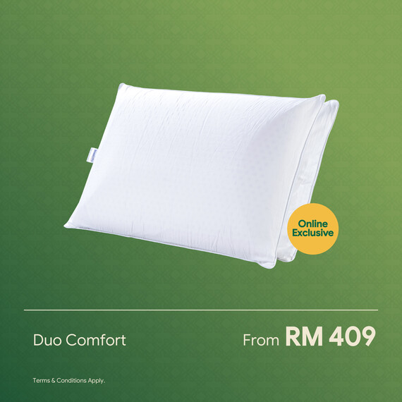 Dunlopillo Duo Comfort Natural Latex Microfibre Filling Pillow